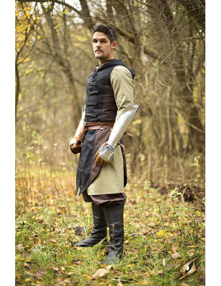 Gilet rogue Altair marron-noir en coton