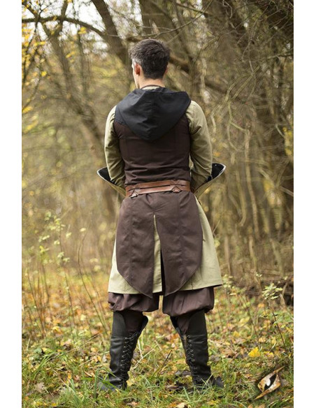 Gilet rogue Altair marron-noir en coton