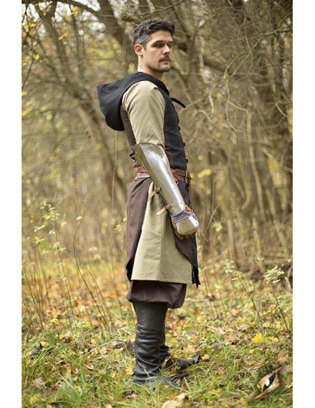 Gilet rogue Altair marron-noir en coton