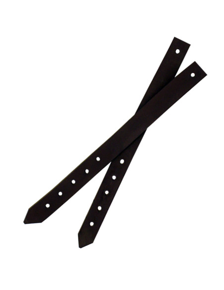 Épaulières médiévales en acier, 1,6 mm.