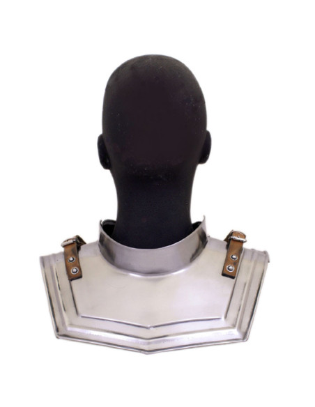 Gorgerin médiéval en acier, XVe siècle