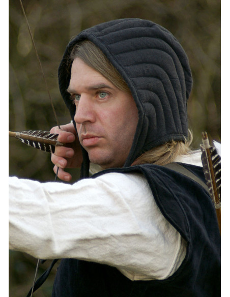 Crêpe guerrero matelassé noir