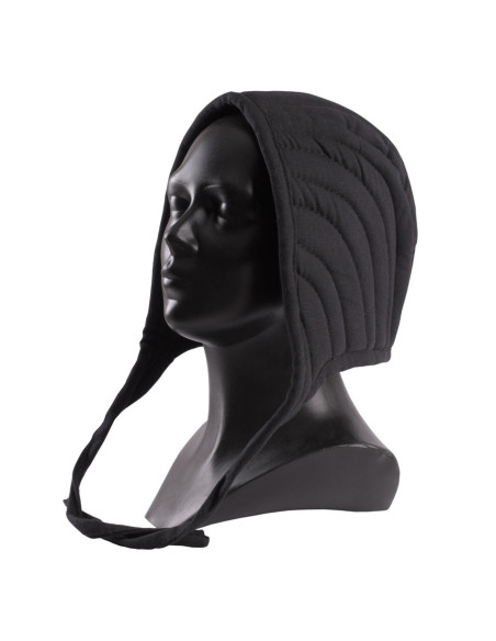 Crêpe guerrero matelassé noir