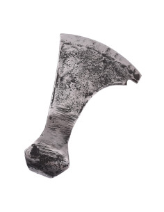 Tête de hache barbu décorative, finition rustique