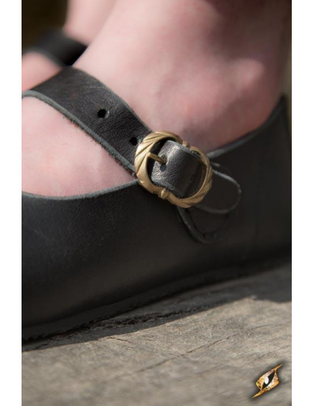 Chaussures médiévales Astrid noires...