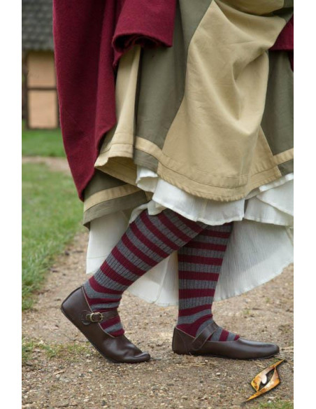 Chaussures médiévales Astrid marron...