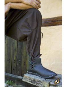 Bottines médiévales Galahad noires 2