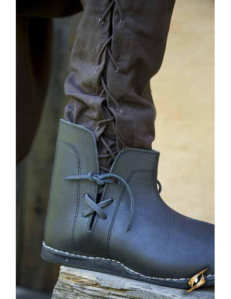 Bottines médiévales Galahad noires