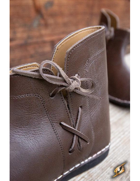 Bottines médiévales marron Galahad