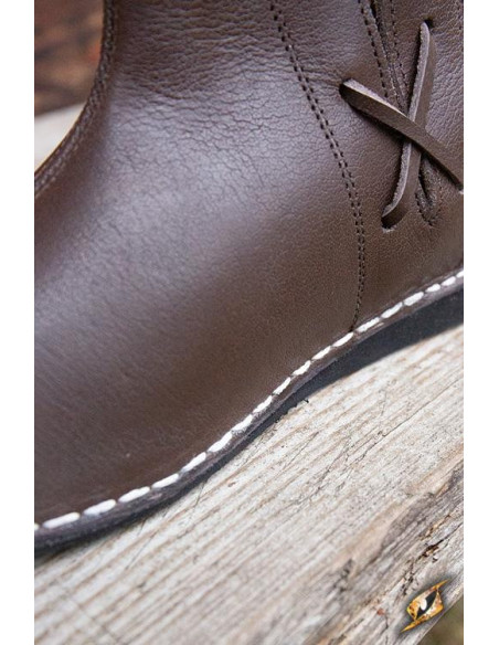 Bottines médiévales marron Galahad