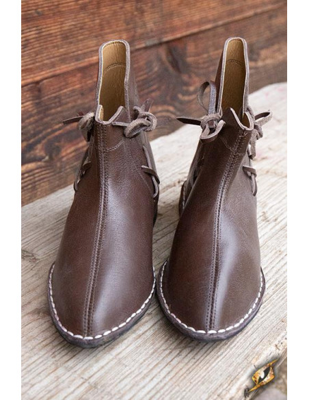 Bottines médiévales marron Galahad
