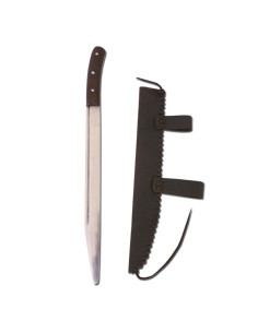 Épée scramasaxon fonctionnelle avec fourreau