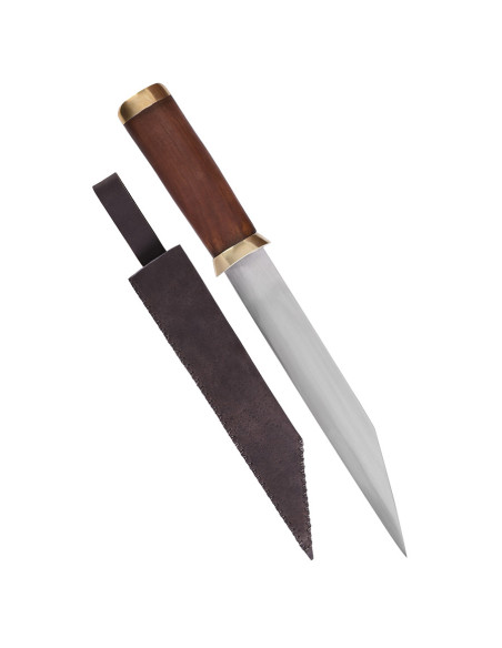 Couteau Seax lame acier carbone,...