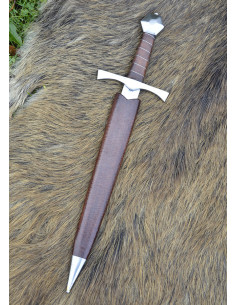 Poignard médiéval fonctionnel pommeau hexagonal, avec... 2