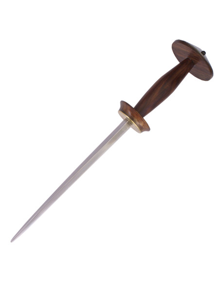 Poignard Rondel s. XV avec fourreau cuir