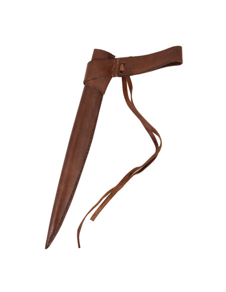 Poignard Rondel s. XV avec fourreau cuir