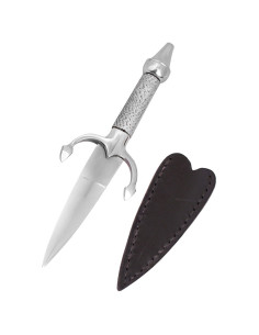 Dague de femme médiévale avec étui en cuir