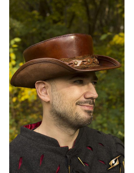 Petit chapeau haut de forme marron