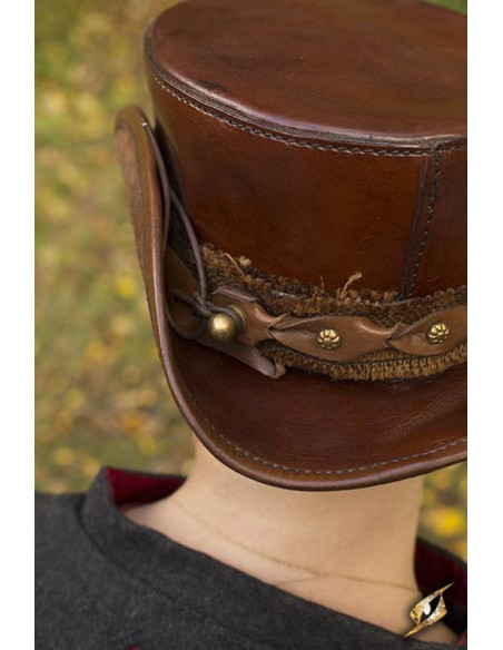 Petit chapeau haut de forme marron