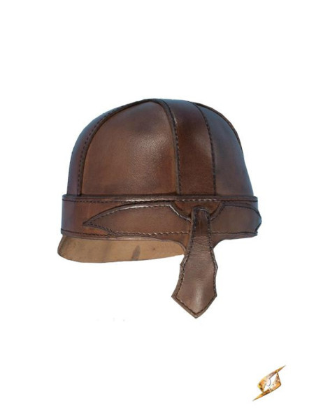 Casque spangenhelm médiéval en cuir...