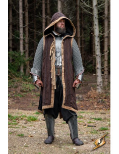 Gilet Dragon Dreki Marron avec Capuche