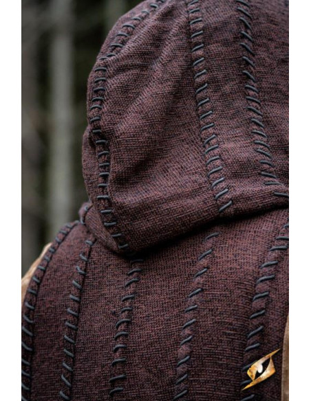 Gilet Dragon Dreki Marron avec Capuche