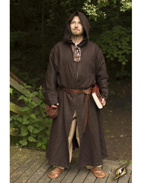 Tunique médiévale marron de moine...