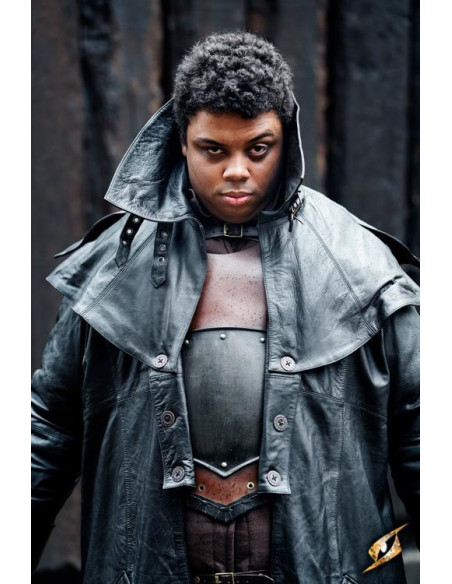 Manteau long en cuir noir Hellsing