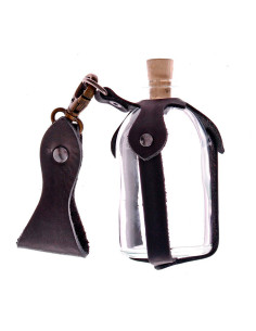Flacon en verre avec baudrier pour potions magiques, 100 ml.