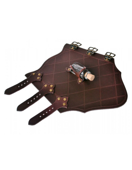 1 bracelet en cuir avec 1 flacon de...