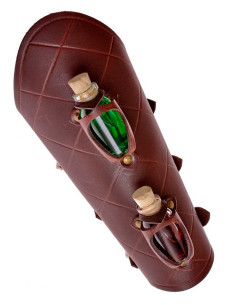 1 bracelet en cuir avec 2 pots de potion magique