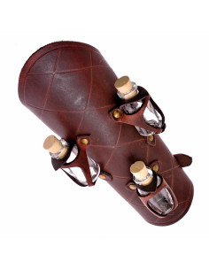 1 bracelet en cuir avec 3 pots de potion magique