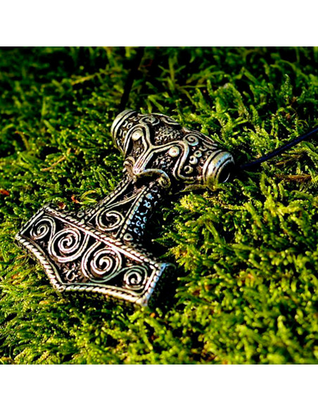 Pendentif Viking Amulette Marteau de...