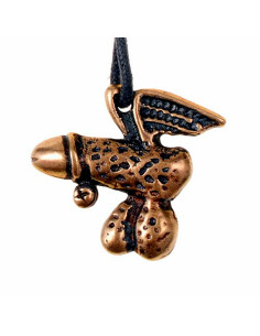 Pendentif médiéval et amulette phallique ailée 2