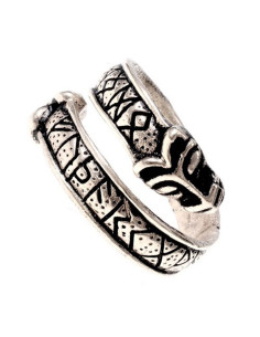 Bague viking avec lettres runiques du Futhark
