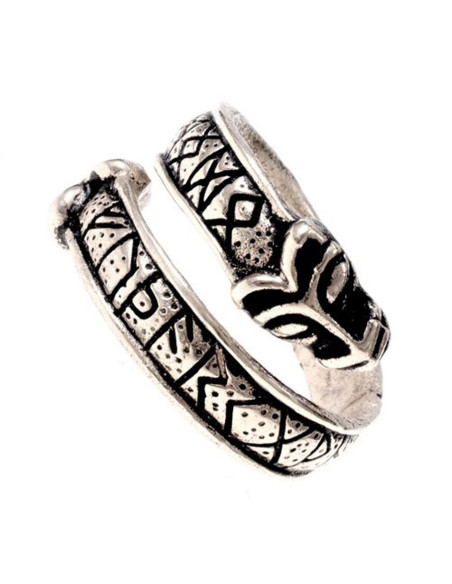 Bague viking avec lettres runiques du...
