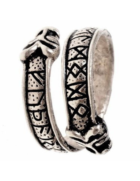 Bague viking avec lettres runiques du...