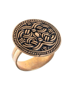 Bague viking ronde Birka Style Borre