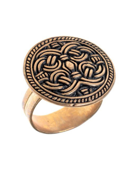 Bague viking ronde Birka Style Borre
