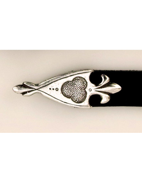 Ceinture médiévale à fleurs de lys à...