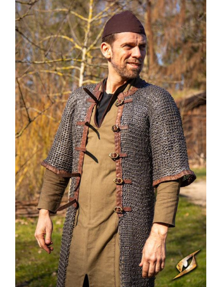 Cotte de mailles médiévale de soldat...