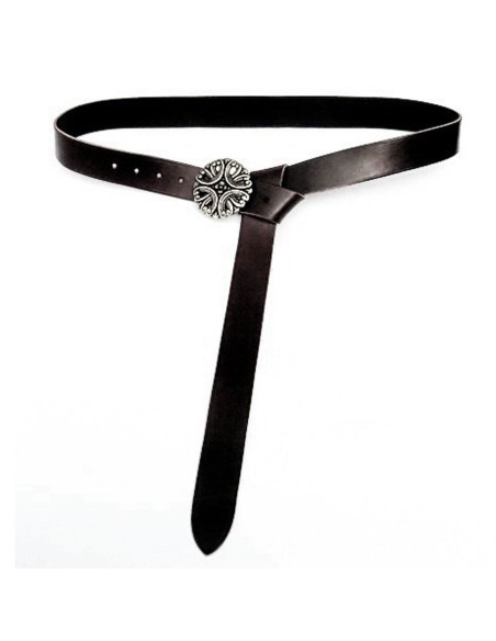 Longue ceinture médiévale en cuir...