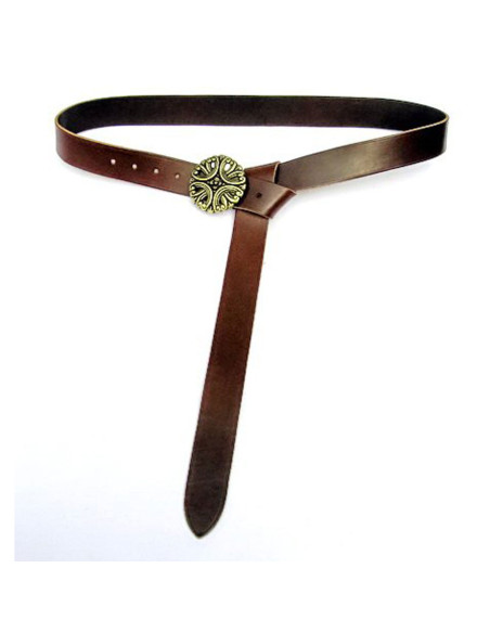 Longue ceinture médiévale en cuir...
