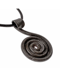 Pendentif-amulette viking Solsnurra forgé à la main