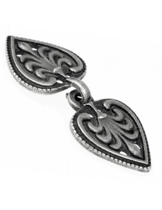 Fermeture coeur-fleur de lys Robe ou cape Médiévale et...