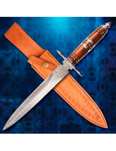 Poignard Camelot en Acier Damas