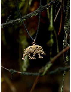 Pendentif de force martiale sanglier celtique 2