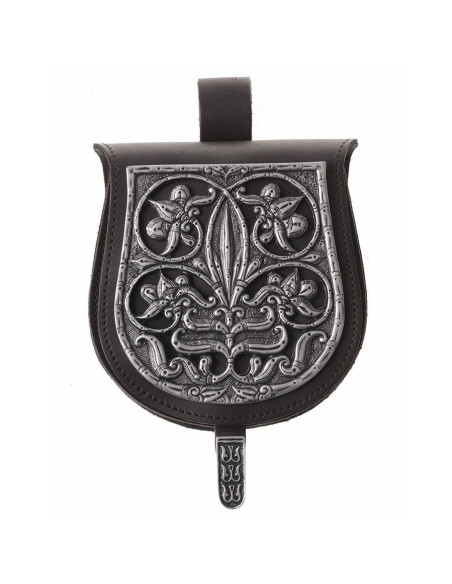 Sac médiéval en cuir modèle Tarsoly...