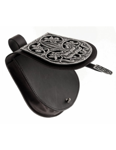 Sac médiéval en cuir modèle Tarsoly...