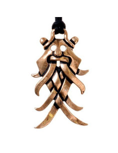 Pendentif amulette viking masque Moesgaard 2